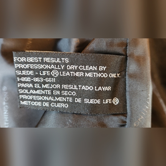 Worthington Genuine Lambskin Leather Jacket Size Medium Black Y2K - Picture 10 of 11